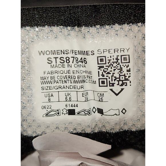 Sperry Soletide Mid Seacycled Black Sneakers Size 8 Womens - Picture 10 of 10